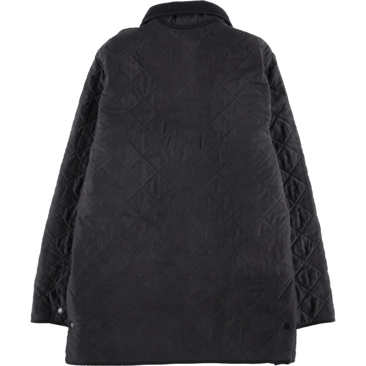 2000s~ Barbour Micrafiber Polar Quilt 3-Warrant Quilted Jacket, Men's Size Medium polyester black type Vintage Second Hand
