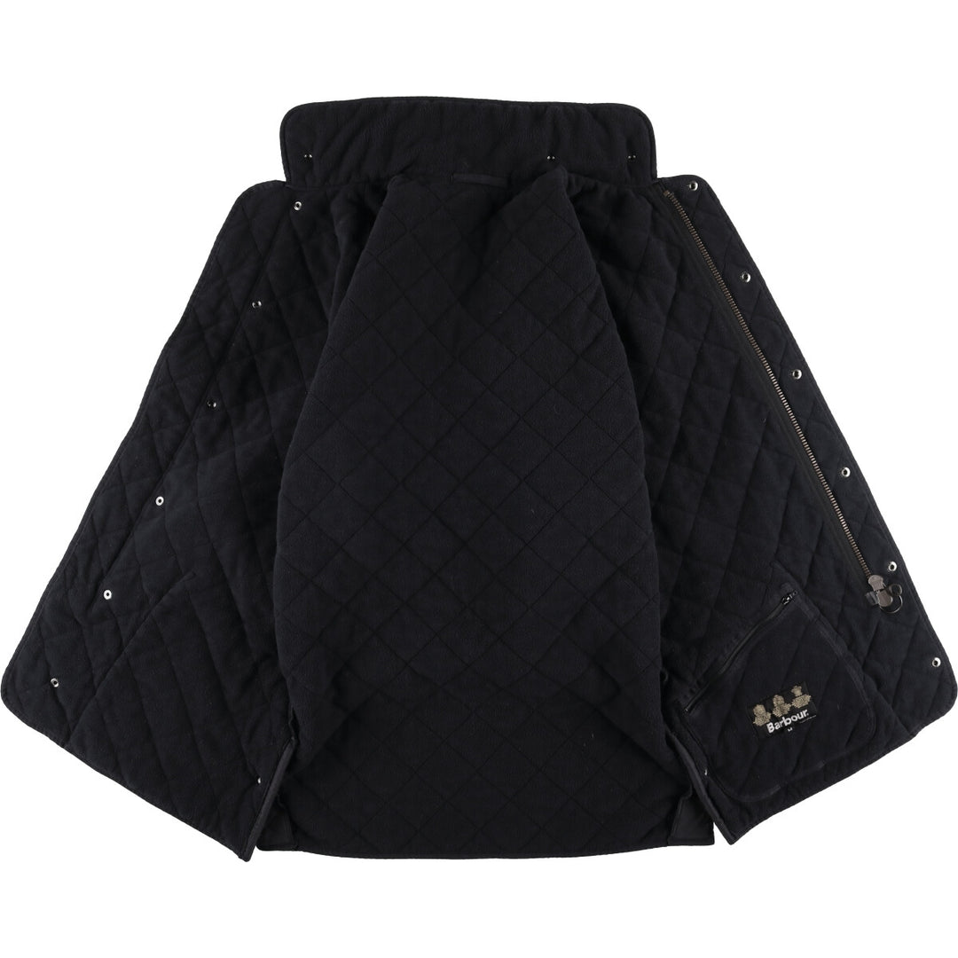 2000s~ Barbour Micrafiber Polar Quilt 3-Warrant Quilted Jacket, Men's Size Medium polyester black type Vintage Second Hand