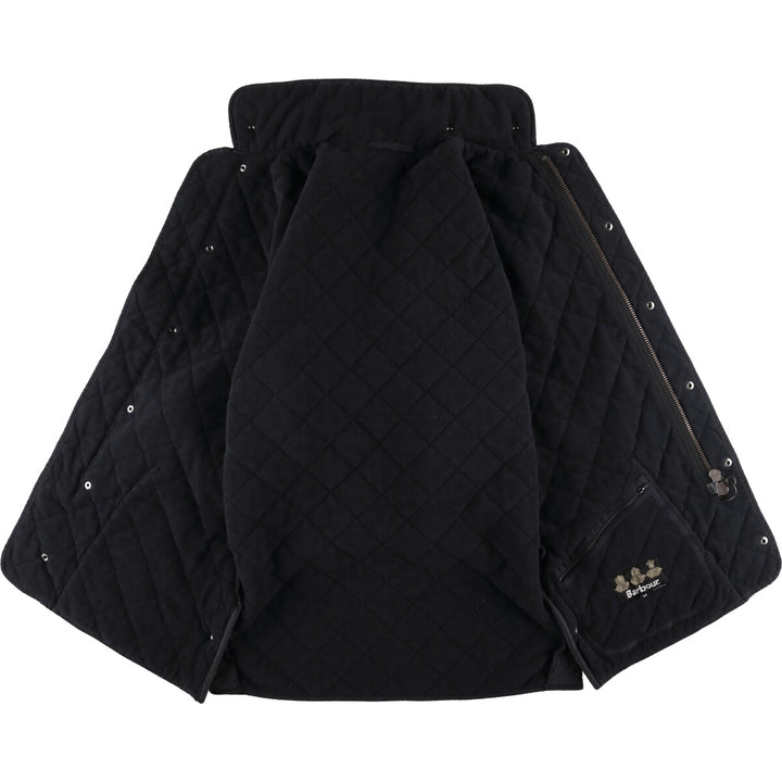 2000s~ Barbour Micrafiber Polar Quilt 3-Warrant Quilted Jacket, Men's Size Medium polyester black type Vintage Second Hand