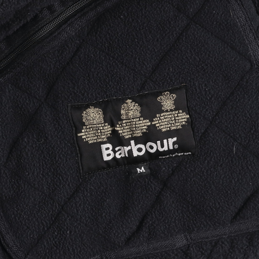 2000s~ Barbour Micrafiber Polar Quilt 3-Warrant Quilted Jacket, Men's Size Medium polyester black type Vintage Second Hand