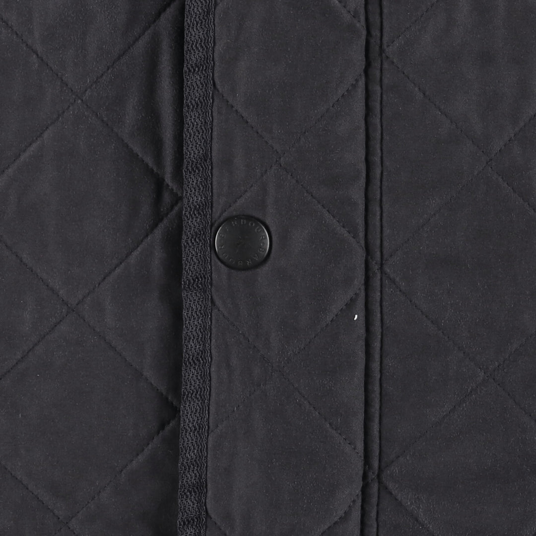 2000s~ Barbour Micrafiber Polar Quilt 3-Warrant Quilted Jacket, Men's Size Medium polyester black type Vintage Second Hand