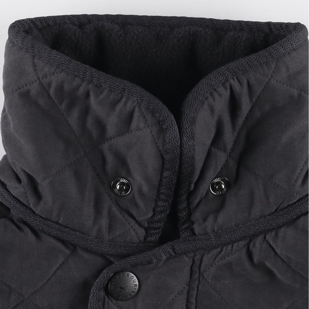 2000s~ Barbour Micrafiber Polar Quilt 3-Warrant Quilted Jacket, Men's Size Medium polyester black type Vintage Second Hand