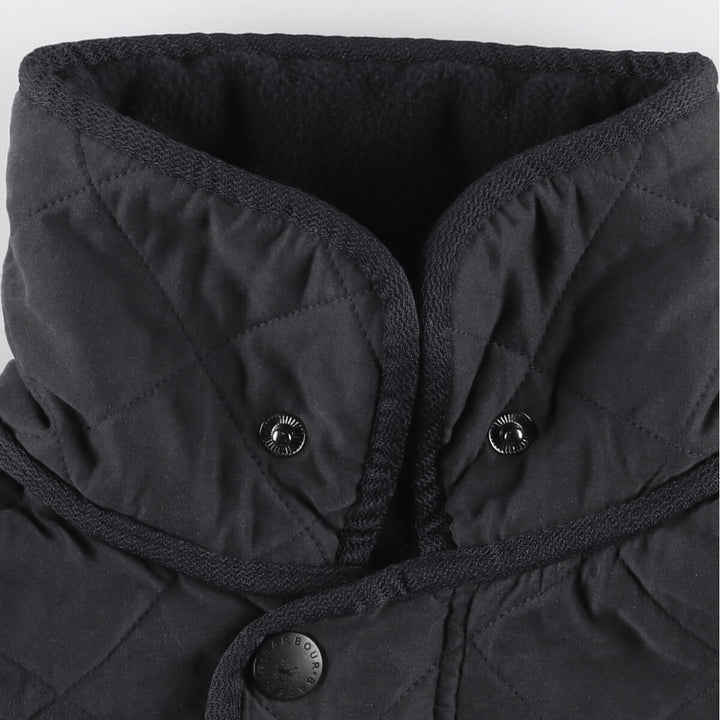 2000s~ Barbour Micrafiber Polar Quilt 3-Warrant Quilted Jacket, Men's Size Medium polyester black type Vintage Second Hand