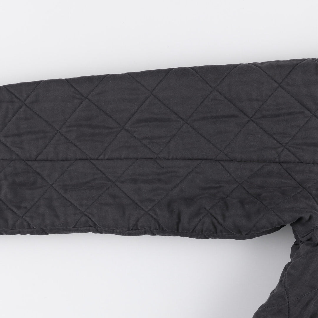 2000s~ Barbour Micrafiber Polar Quilt 3-Warrant Quilted Jacket, Men's Size Medium polyester black type Vintage Second Hand