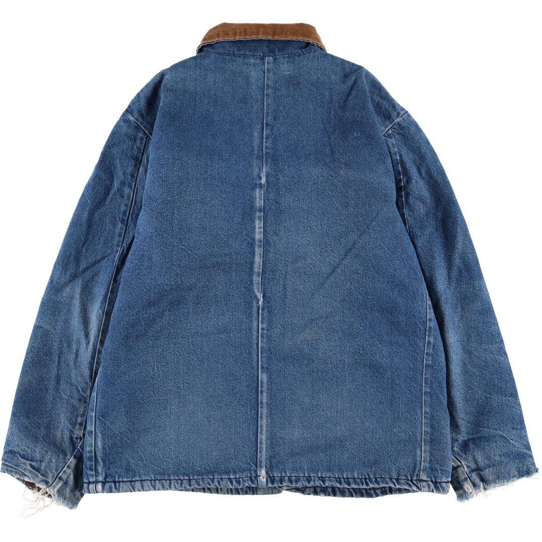 Vintage 70'S Key denim coveralls, men's size XL unclear blue type Vintage Second Hand