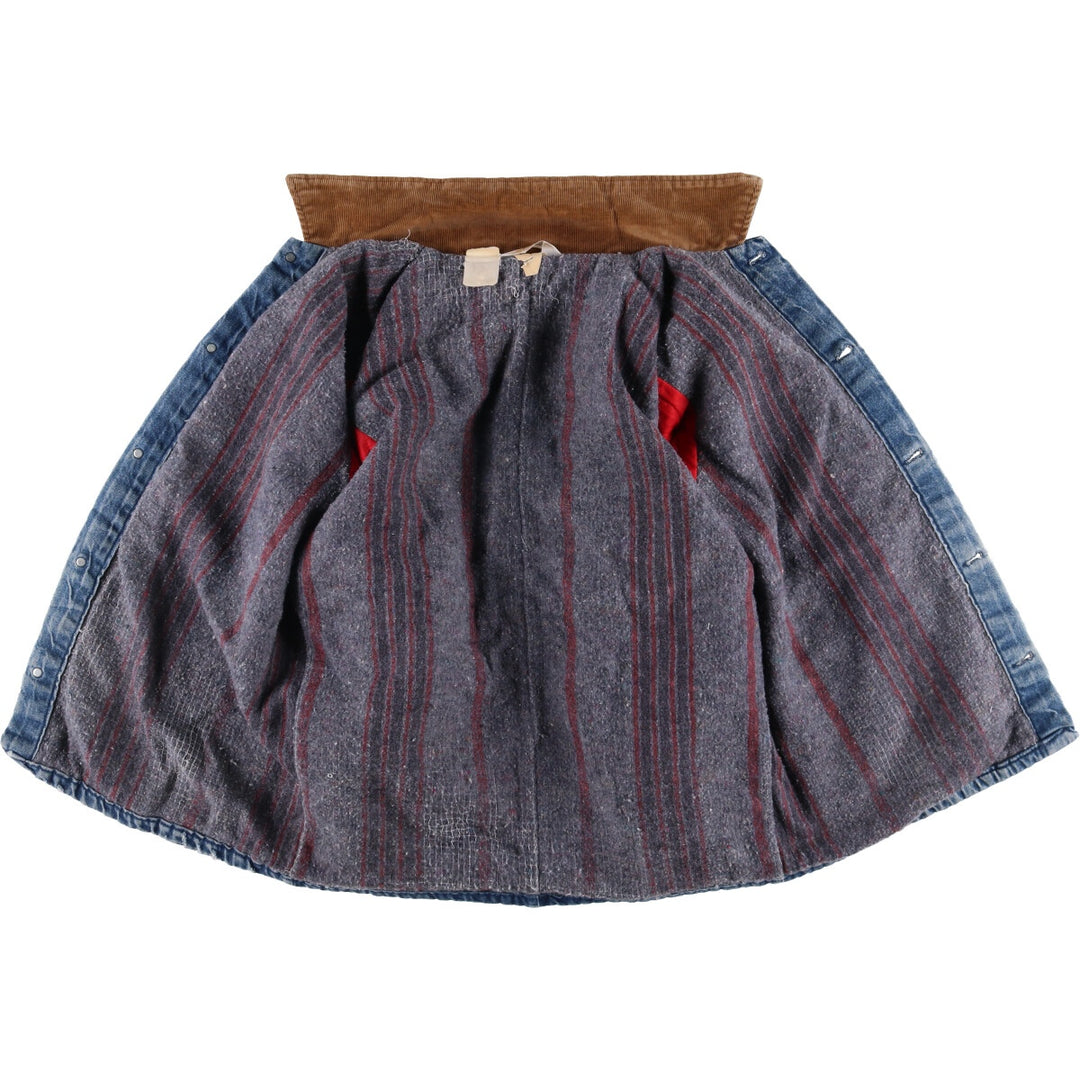 Vintage 70'S Key denim coveralls, men's size XL unclear blue type Vintage Second Hand