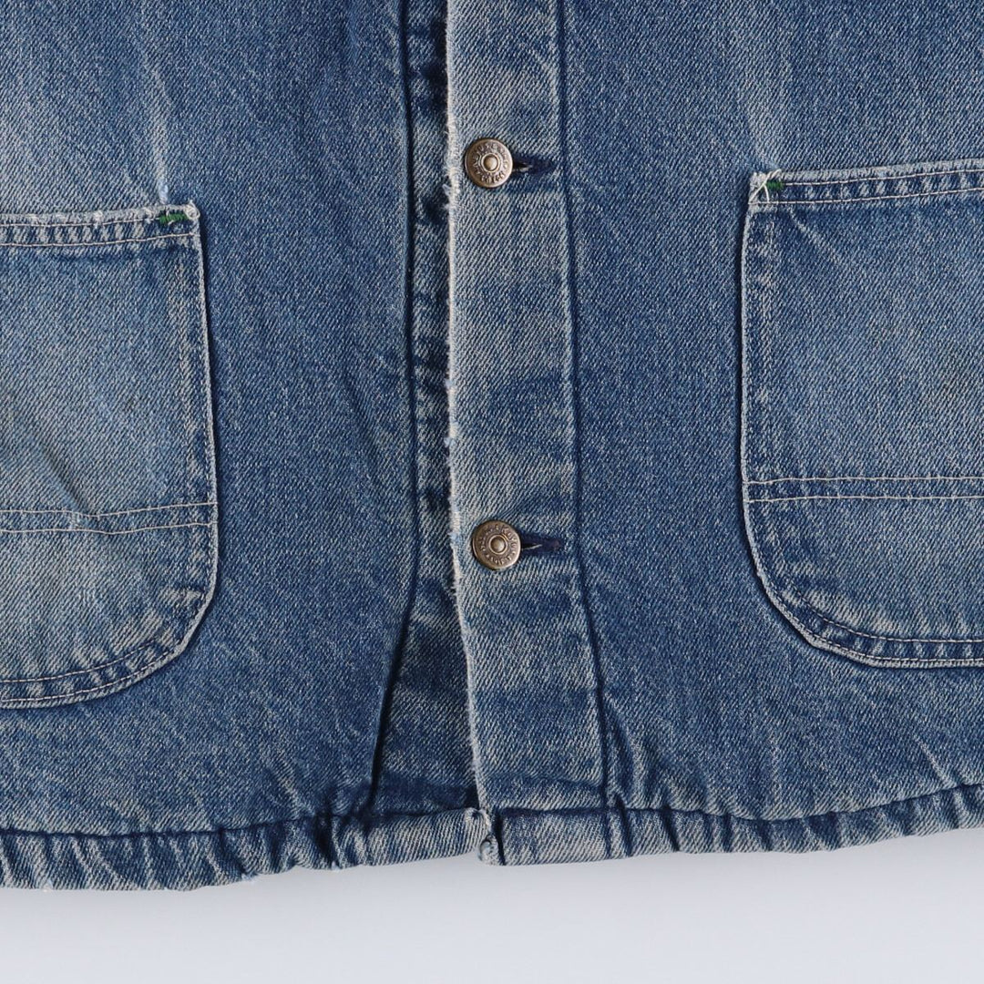 Vintage 70'S Key denim coveralls, men's size XL unclear blue type Vintage Second Hand