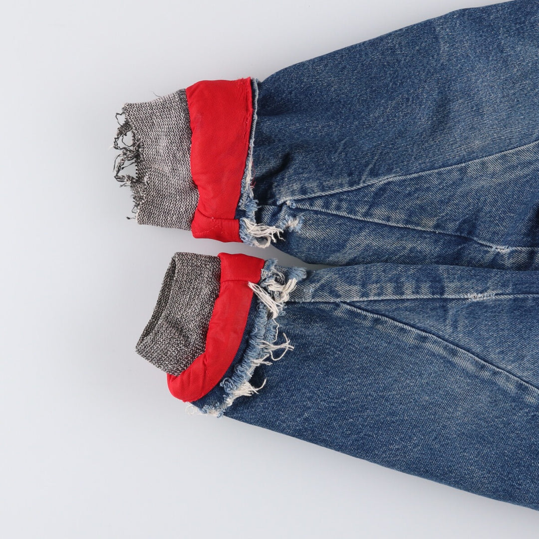 Vintage 70'S Key denim coveralls, men's size XL unclear blue type Vintage Second Hand