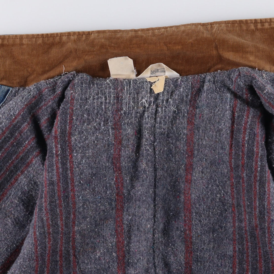 Vintage 70'S Key denim coveralls, men's size XL unclear blue type Vintage Second Hand