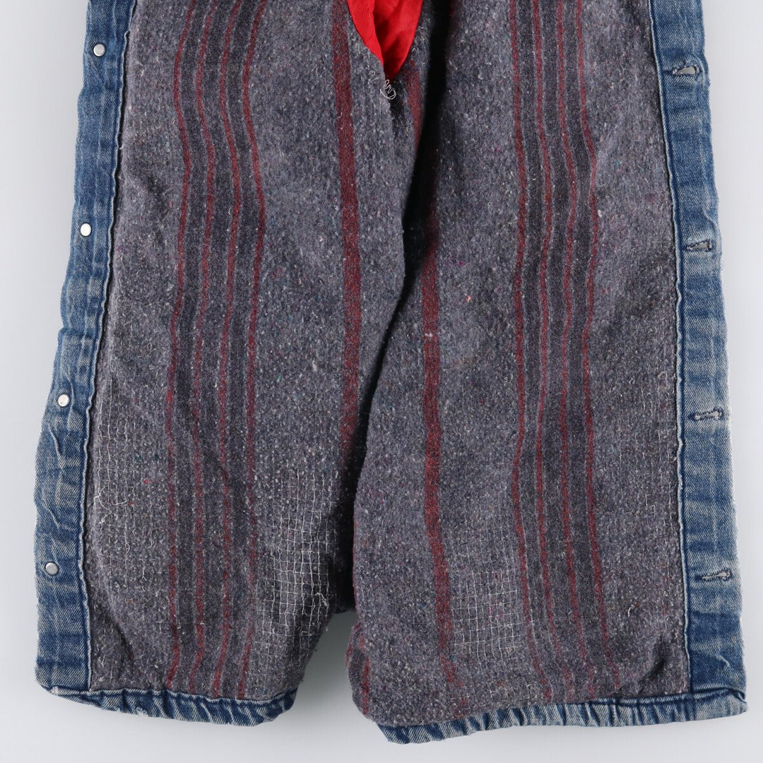 Vintage 70'S Key denim coveralls, men's size XL unclear blue type Vintage Second Hand