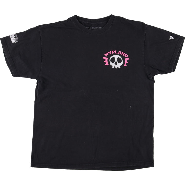 HUNTERxHUNTER Feitan Anime Character Print T-Shirt, Men's Size M unclear black type Vintage Second Hand