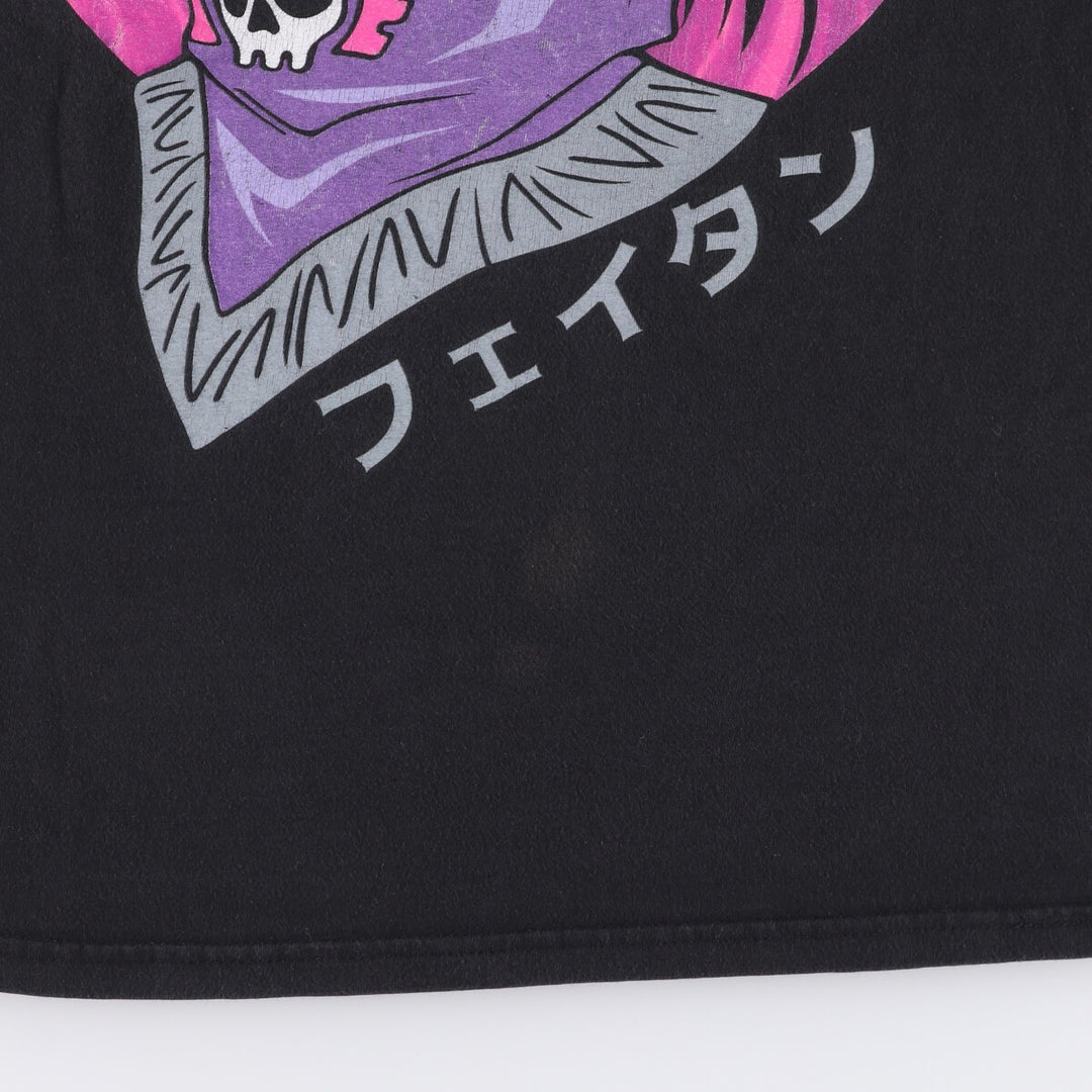 HUNTERxHUNTER Feitan Anime Character Print T-Shirt, Men's Size M unclear black type Vintage Second Hand