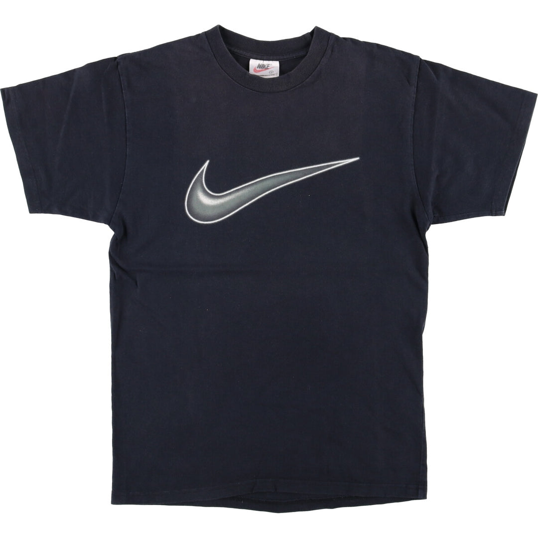 90'S Nike Logo Print T-Shirt, Men's S Size, Vintage cotton black type Vintage Second Hand