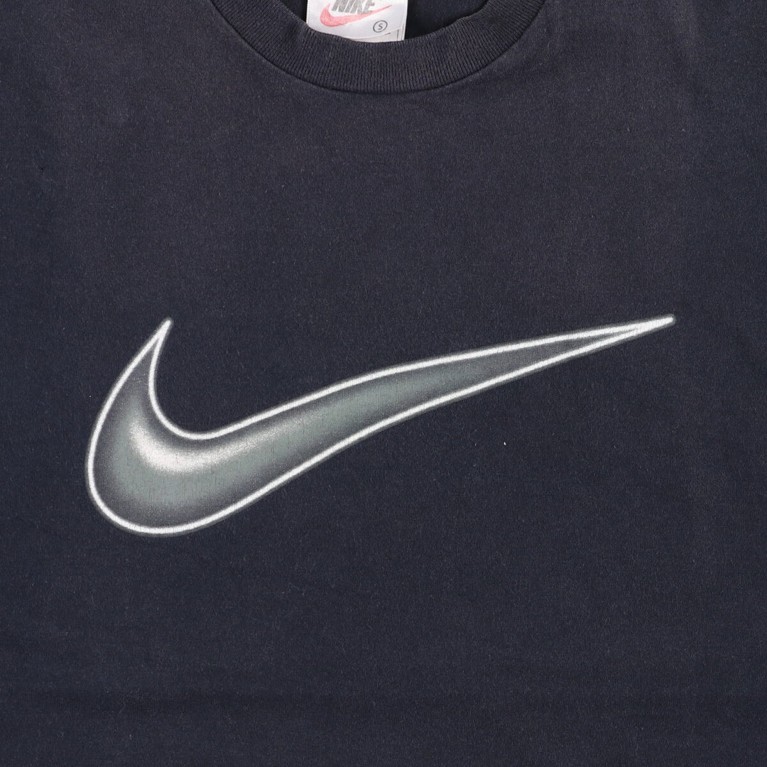 90'S Nike Logo Print T-Shirt, Men's S Size, Vintage cotton black type Vintage Second Hand
