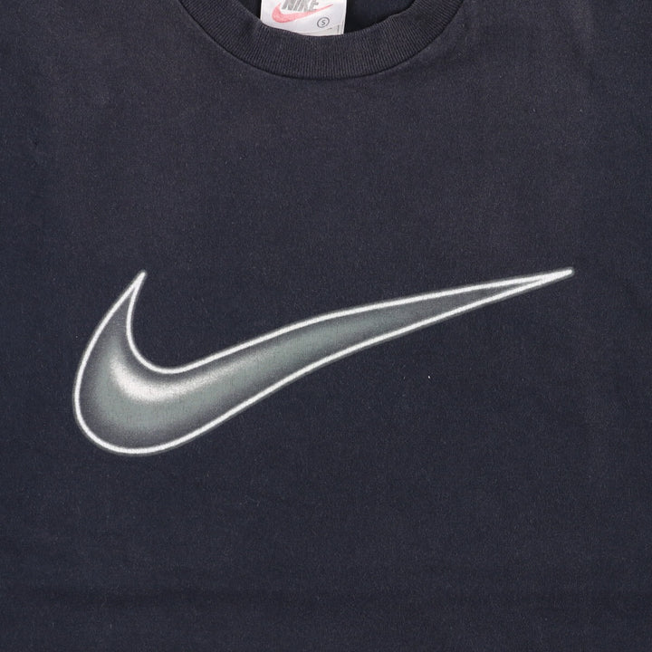 90'S Nike Logo Print T-Shirt, Men's S Size, Vintage cotton black type Vintage Second Hand
