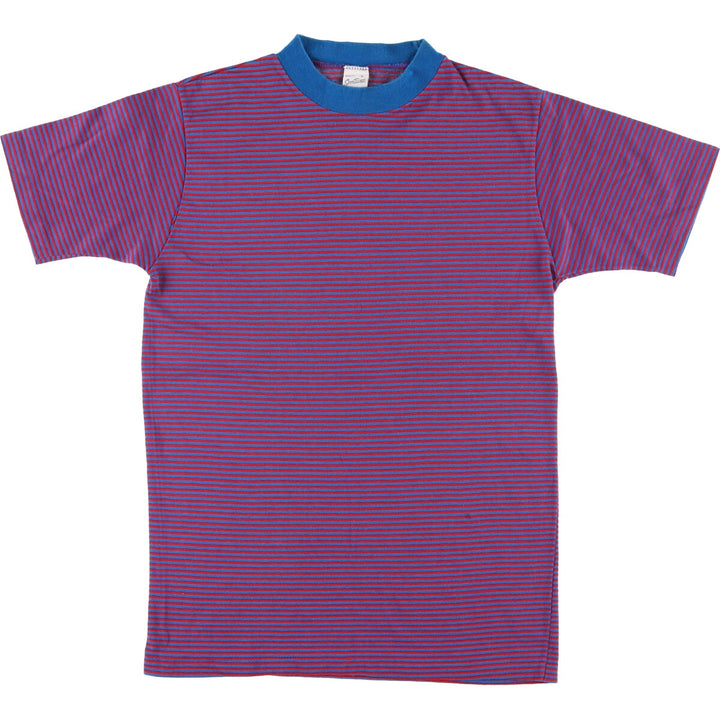 SPORTSWEAR Striped T-Shirt, Made in USA, Men's Size M unclear blue type Vintage Second Hand
