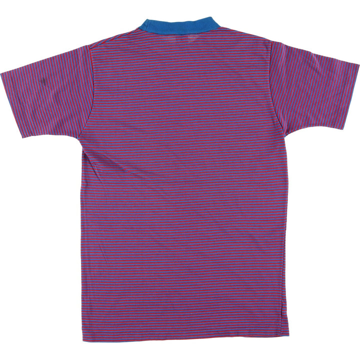 SPORTSWEAR Striped T-Shirt, Made in USA, Men's Size M unclear blue type Vintage Second Hand