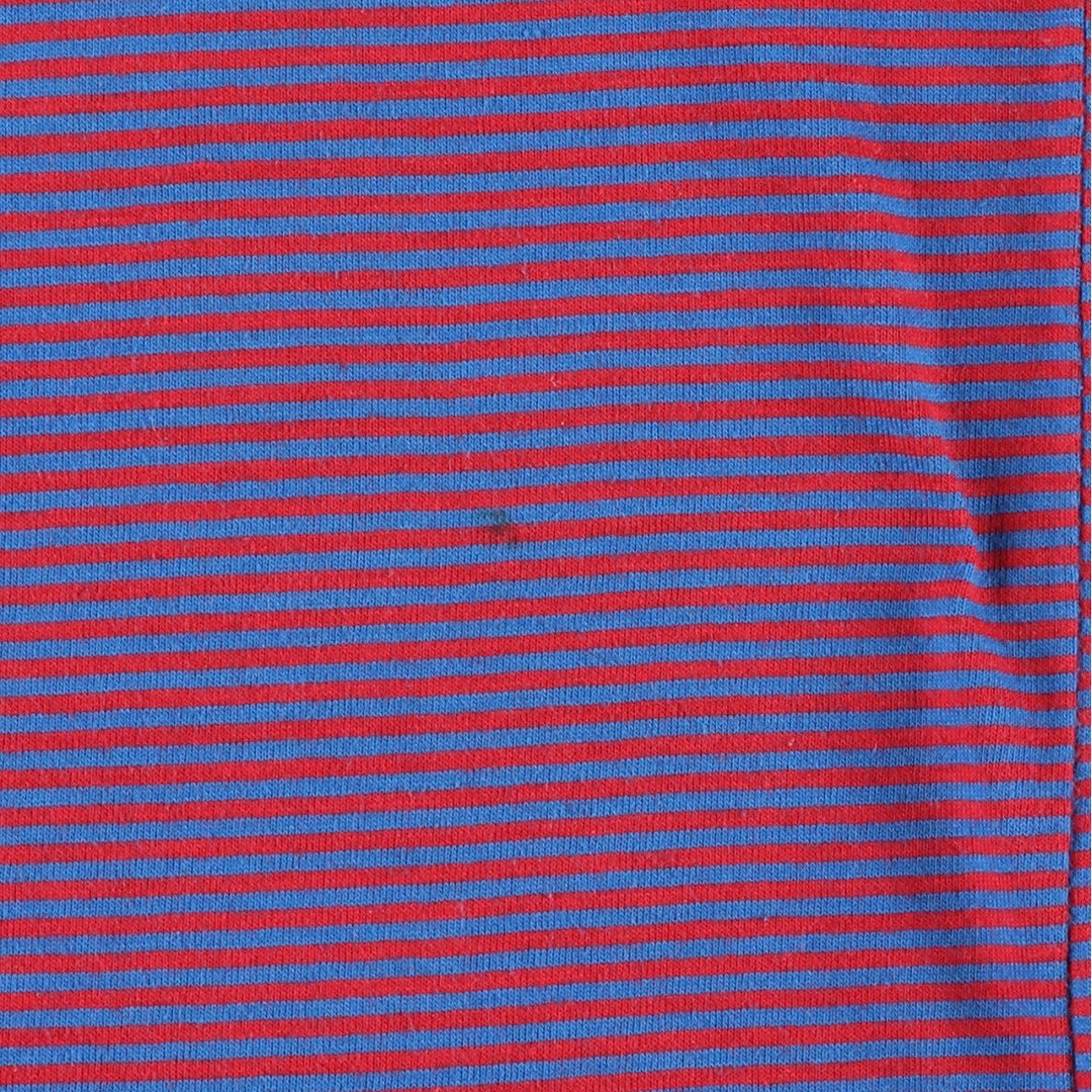 SPORTSWEAR Striped T-Shirt, Made in USA, Men's Size M unclear blue type Vintage Second Hand