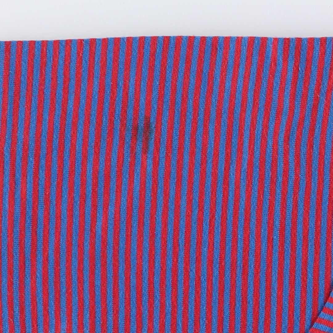 SPORTSWEAR Striped T-Shirt, Made in USA, Men's Size M unclear blue type Vintage Second Hand