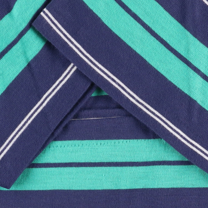 90'S Puritan Henley T-shirt with a striped pocket, made in the USA, men's size XL, vintage cotton navy blue type Vintage Second Hand