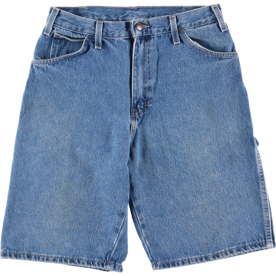 Dickies Relaxed Fit Denim Painter Shorts, Men's Size W31 cotton blue type Vintage Second Hand