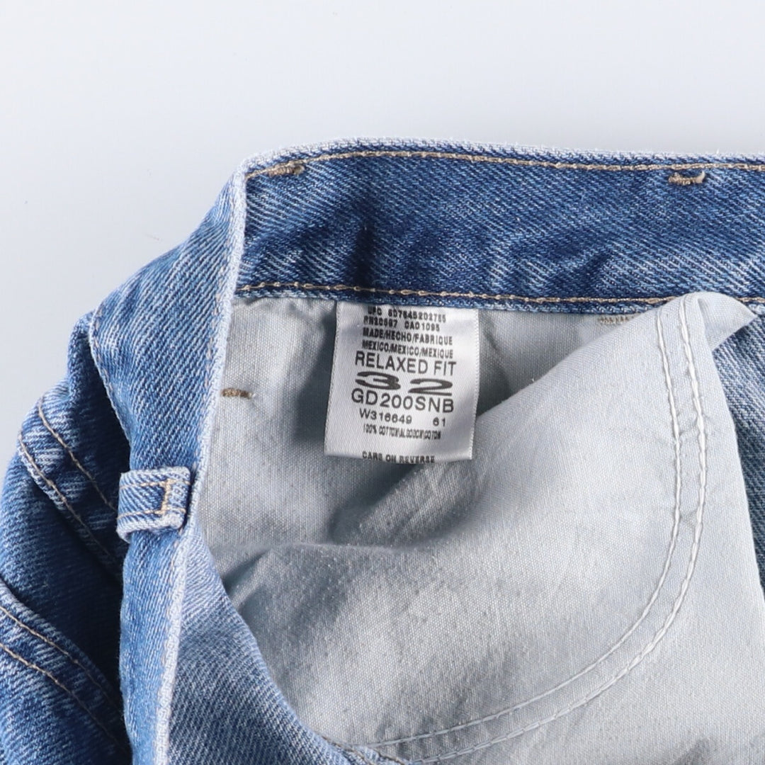 Dickies Relaxed Fit Denim Painter Shorts, Men's Size W31 cotton blue type Vintage Second Hand