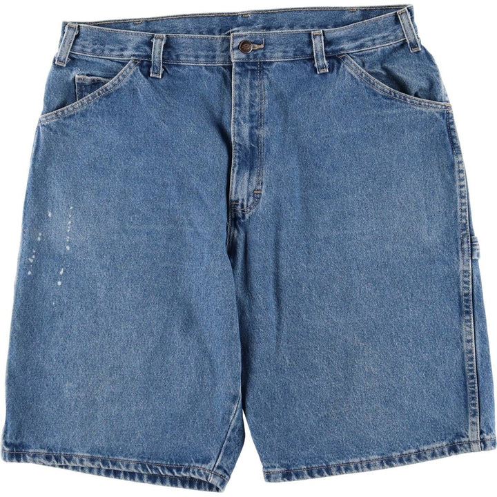 Dickies Relaxed Fit Denim Painter Shorts, Men's, W36 equivalent cotton blue type Vintage Second Hand