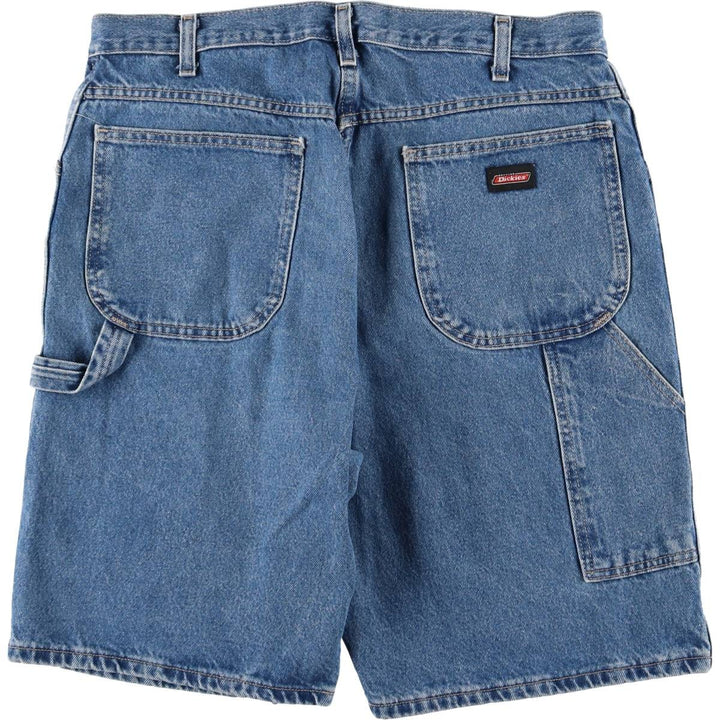 Dickies Relaxed Fit Denim Painter Shorts, Men's, W36 equivalent cotton blue type Vintage Second Hand