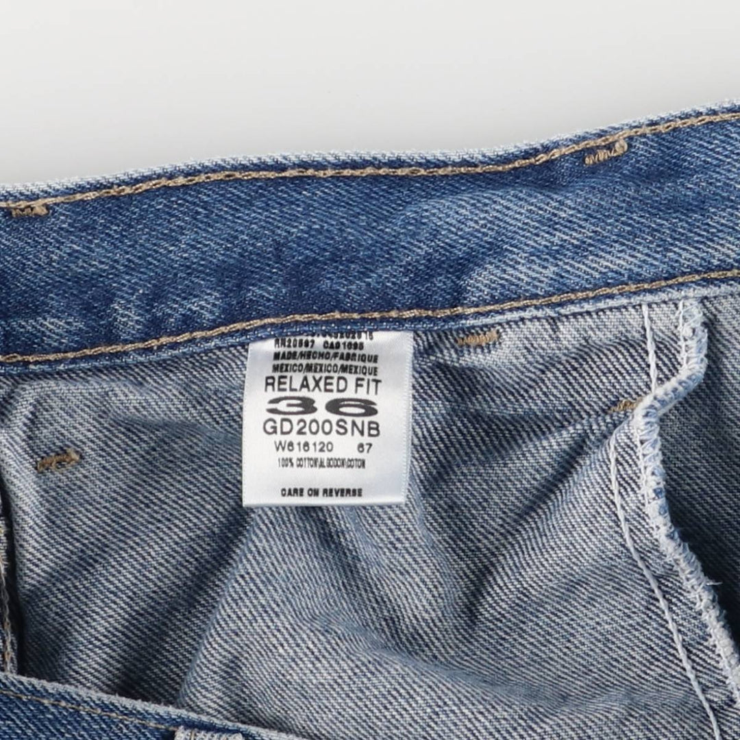 Dickies Relaxed Fit Denim Painter Shorts, Men's, W36 equivalent cotton blue type Vintage Second Hand