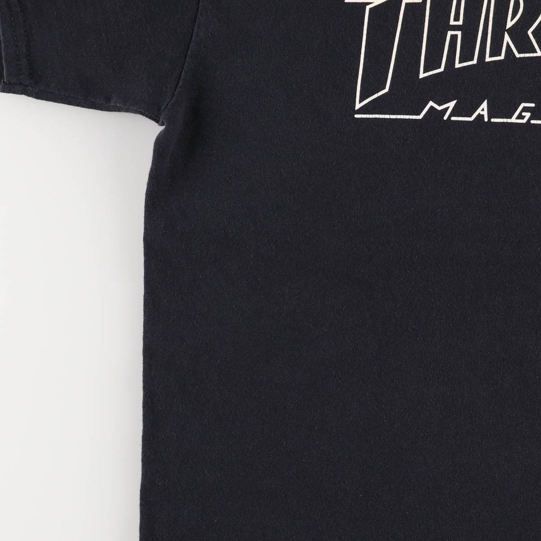 Thrasher Fire Pattern Surf Skate T-Shirt, Men's M cotton black type Vintage Second Hand