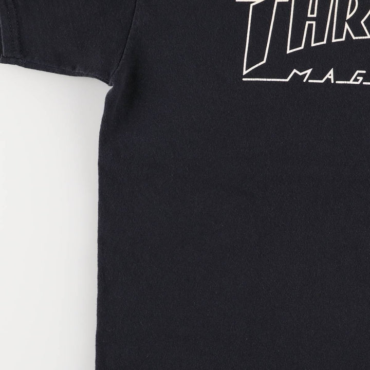 Thrasher Fire Pattern Surf Skate T-Shirt, Men's M cotton black type Vintage Second Hand