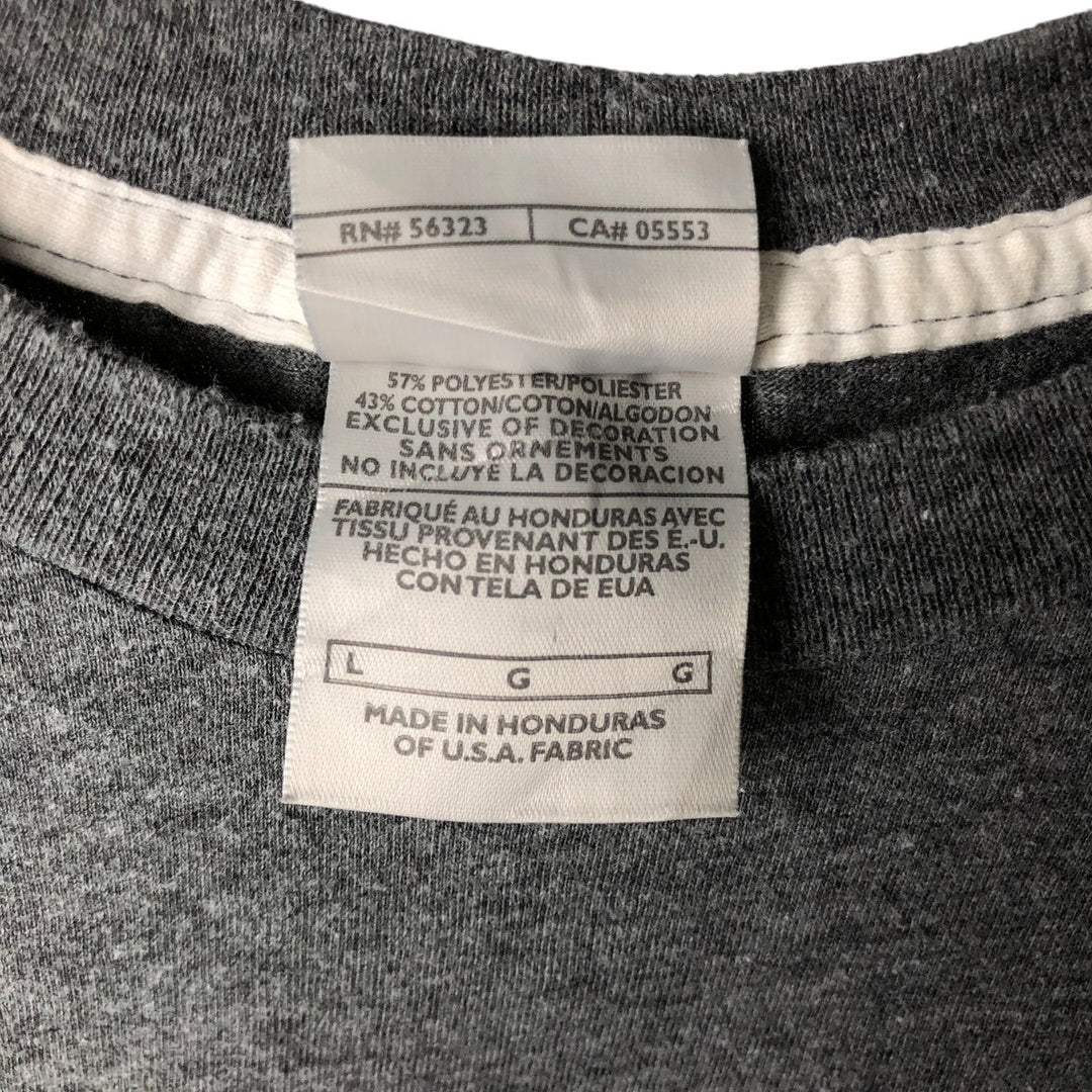 00'S Nike One Point Logo T-shirt Men's L size polyester gray type Vintage Second Hand