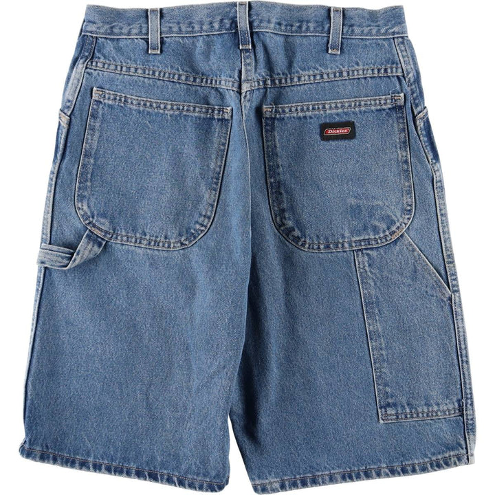 Dickies Relaxed Fit Denim Painter Shorts, Men's Size W32 cotton blue type Vintage Second Hand