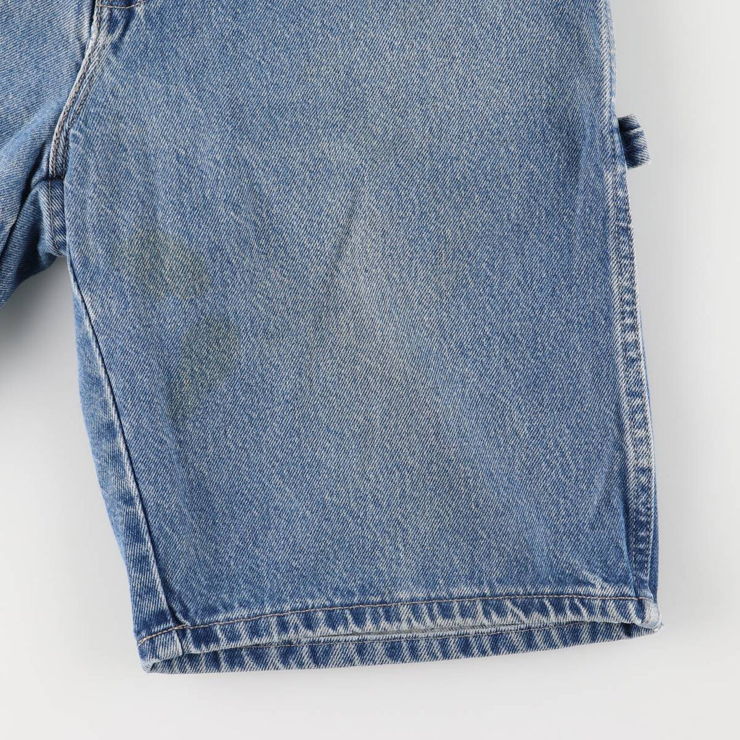 Dickies Relaxed Fit Denim Painter Shorts, Men's Size W32 cotton blue type Vintage Second Hand