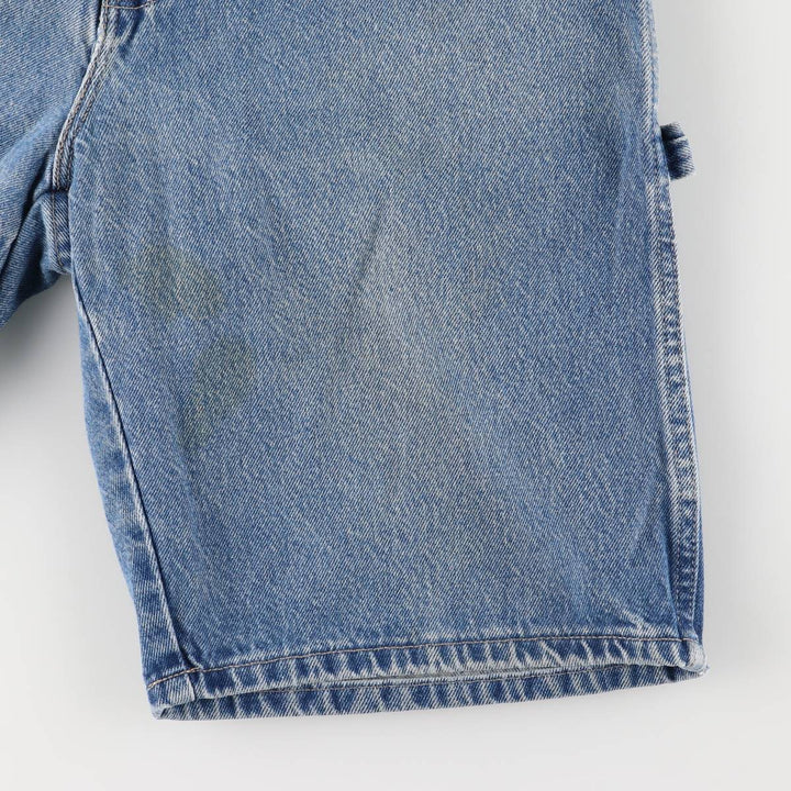 Dickies Relaxed Fit Denim Painter Shorts, Men's Size W32 cotton blue type Vintage Second Hand