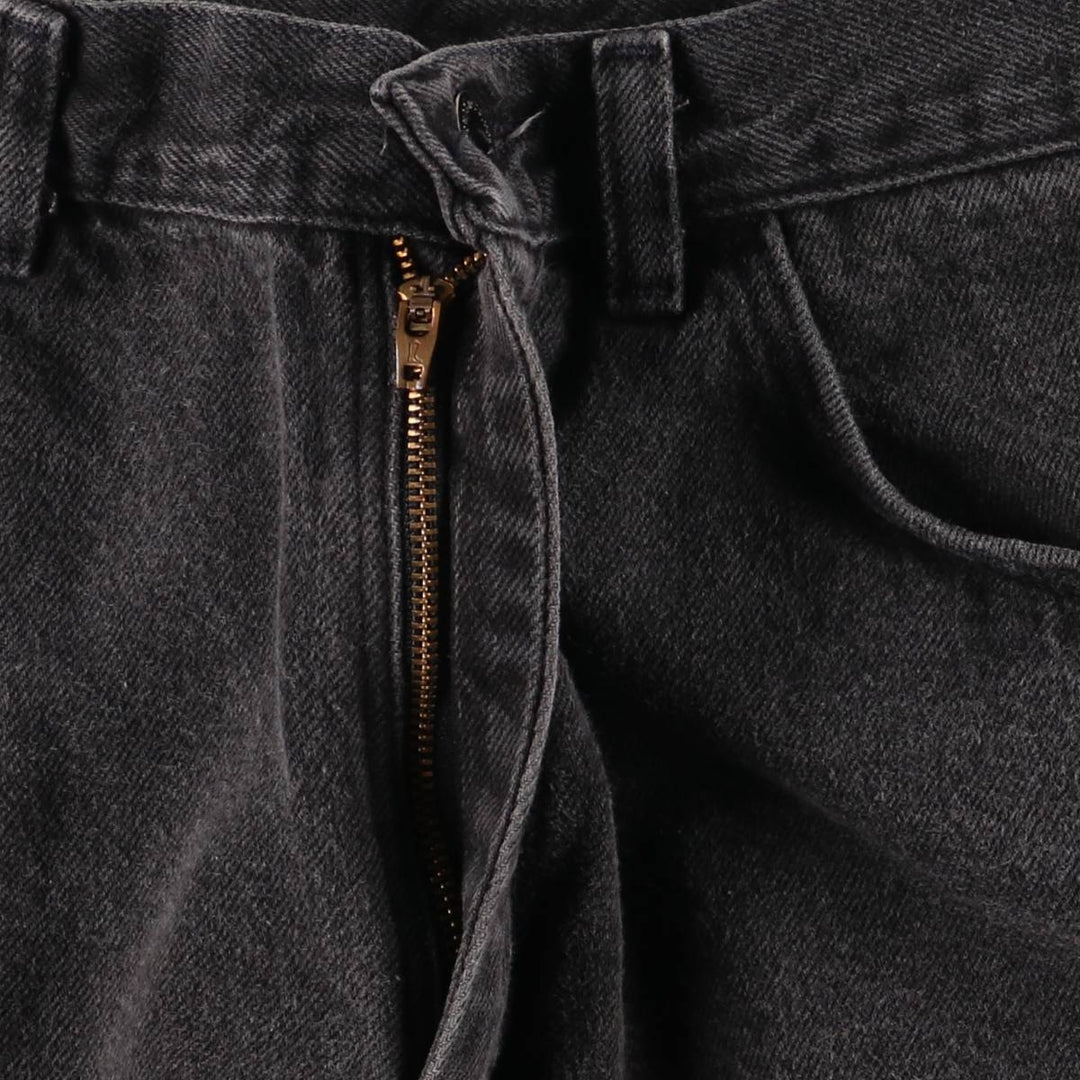 Wrangler Men's Vintage Black Denim Shorts, Size W32 cotton black type Vintage Second Hand