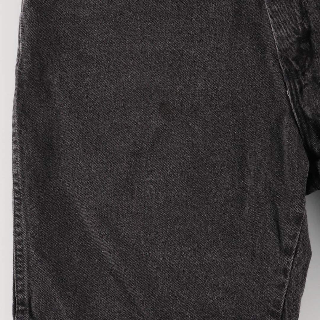 Wrangler Men's Vintage Black Denim Shorts, Size W32 cotton black type Vintage Second Hand