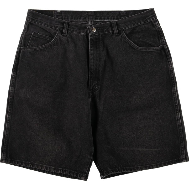 Wrangler Black Denim Shorts for Men, W35 unclear black type Vintage Second Hand