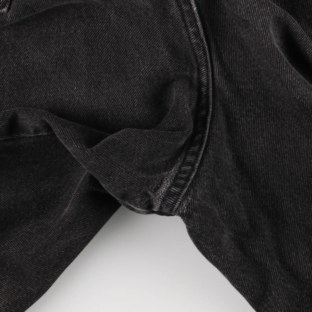 Wrangler Black Denim Shorts for Men, W35 unclear black type Vintage Second Hand