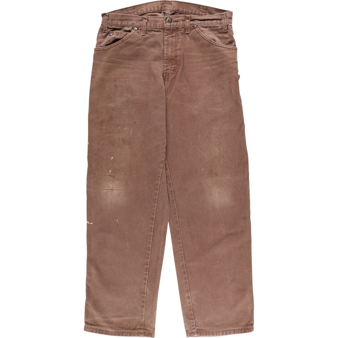 Dickies Duck Painter Pants Men's W33 equivalent cotton brown type Vintage Second Hand