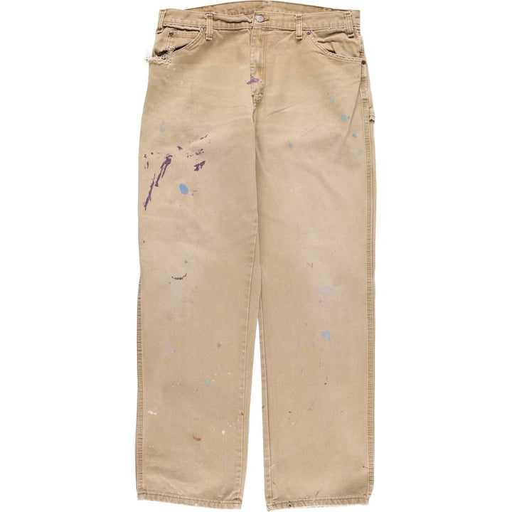 Dickies Painted Duck Painter Pants for Men, W37 equivalent cotton Beige type Vintage Second Hand