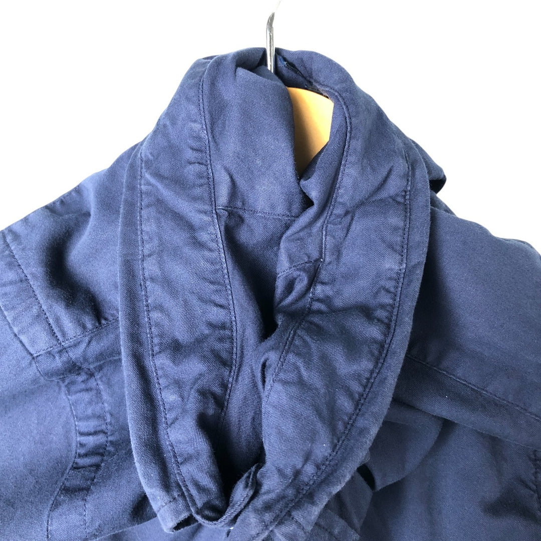 Ralph Lauren Classic Fit short sleeve button down shirt, men's size L cotton navy blue type Vintage Second Hand