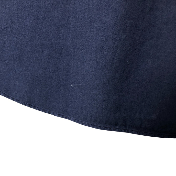 Ralph Lauren Classic Fit short sleeve button down shirt, men's size L cotton navy blue type Vintage Second Hand