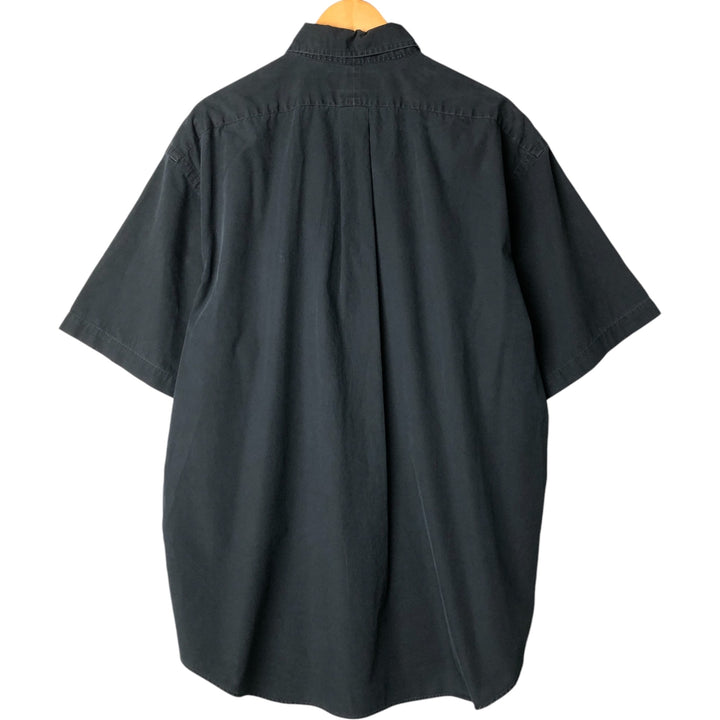 Ralph Lauren BLAKE short sleeve button down shirt, men's XL size cotton black type Vintage Second Hand