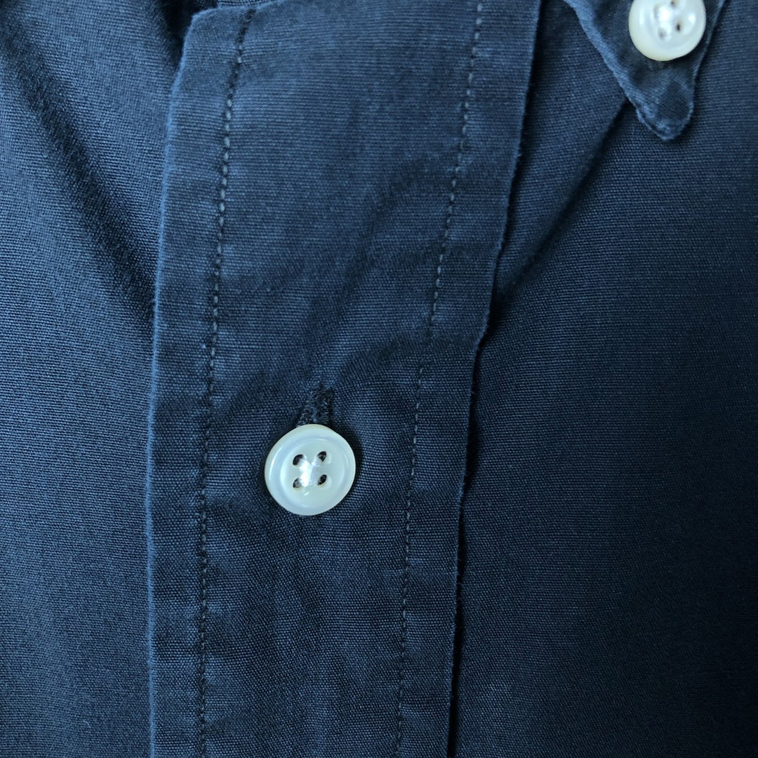 Ralph Lauren BLAKE short sleeve button down shirt, men's XL size cotton black type Vintage Second Hand