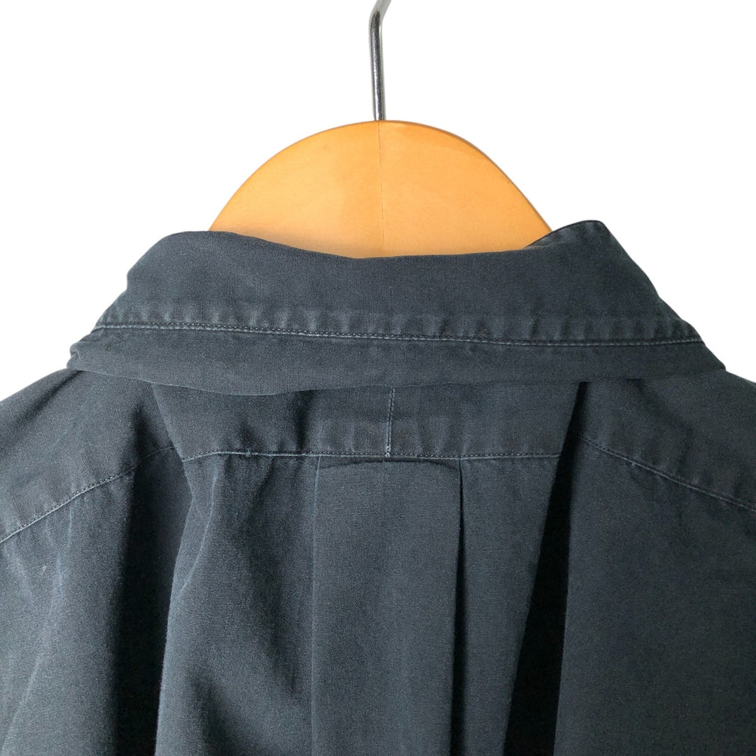 Ralph Lauren BLAKE short sleeve button down shirt, men's XL size cotton black type Vintage Second Hand