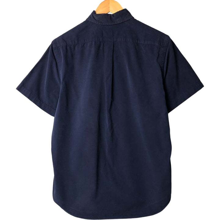 Ralph Lauren short sleeve button down shirt, men's size M cotton Navy blue Vintage Second Hand