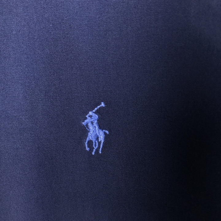 Ralph Lauren short sleeve button down shirt, men's size M cotton Navy blue Vintage Second Hand