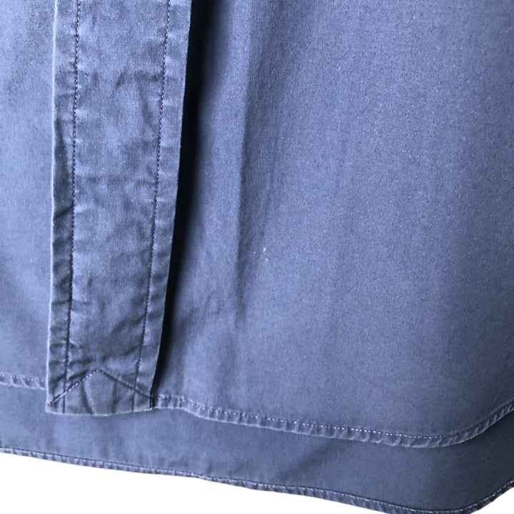 Ralph Lauren Classic Fit short sleeve button down shirt, men's size L cotton Navy blue Vintage Second Hand