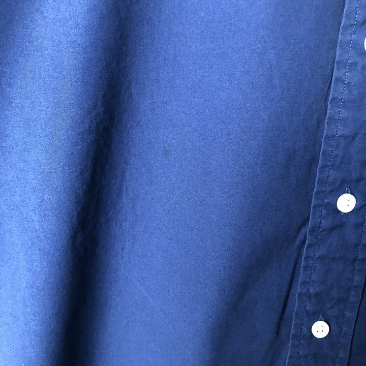 Ralph Lauren Classic Fit short sleeve button down shirt, men's size XL cotton Navy blue Vintage Second Hand